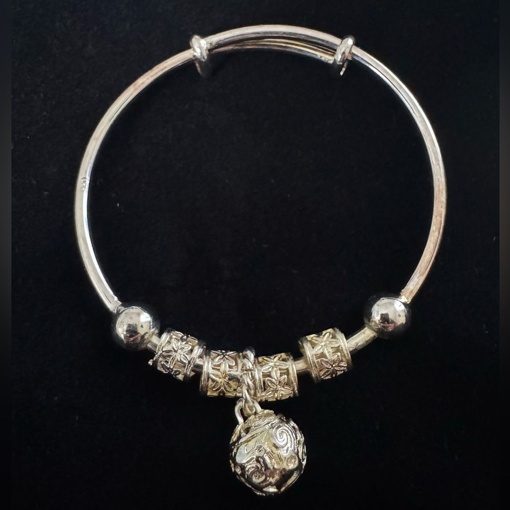 Elegant Silver Charm Bracelet